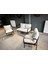 Serdem-(Eco)-2-1-1- Metal Bahçe Balkon Takımı Mobilya Grubu(Krem) 1