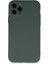 iPhone 11 Pro Kılıf Nano Içi Kadife Silikon - Koyu Yeşil 1