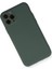 iPhone 11 Pro Kılıf Nano Içi Kadife Silikon - Koyu Yeşil 2