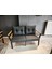 Serdem-(Kuqu)-2+2+Masa Bahçe Balkon Takımı Mobilya Grubu (Antrasit) 3