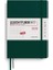 LEUCHTTURM1917 Orta Boy (A5) 12 Aylık Hafta Ajandası 2026 Sert Kapak, Ingilizce, Forest GREEN372763 1