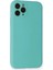 iPhone 11 Pro Kılıf Nano Içi Kadife Silikon - Turkuaz 3