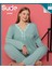 Kadın Uzun Kollu Bambu Büyük Beden Pijama Takımı 1