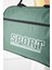 Powerspeed Kadın Yeşil Büyük Boy Önü Fermuarlı Baskılı Spor ve Seyahat Omuz Çantası 4