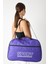 Powerspeed Kadın Mor Büyük Boy Önü Fermuarlı Baskılı Spor ve Seyahat Omuz Çantası 1