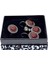 Authentic Büyük Akik Işıltılı Gümüş Set&takım 2