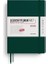 LEUCHTTURM1917 Orta Boy (A5) 12 Aylık Günlük Ajanda (Noktalı) 2026 Sert Kapak, Ingilizce, Forest GREEN372783 1