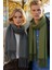Unisex Yumuşak Dokulu Püsküllü Kışlık Buklet Atkı Şal 2'li Set 5