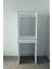 Lavanta Çamaşır ve Kurutma Makinesi Dolabı Çamaşır Sepeti Çekmeceli Banyo Dolabı Beyaz 8