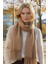 Unisex Yumuşak Dokulu Püsküllü Kışlık Buklet Atkı Şal 2'li Set 2