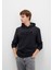 Mavi Logo Baskılı Kapüşonlu Siyah Sweatshirt 0610941-900 10