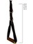 3 Kademeli Ayarlanabilir Cable Cross Elciği (1 Çift) - Kahverengi Tutacaklı Siyah Fitness Ağırlık Çekiş / Reform Egzersiz Aparatı 44CM 2