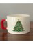 Yılbaşı Ağacı Görselli Yeni Yıl Yılbaşı Hediyelik Kırmızı Kulplu Fincan 1