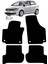 Vw Golf 5 Plus (2004-2009)UYUMLU Lacasa Automotive Velur Halı Paspas 1