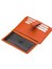 Carpi Çok Bölmeli Unisex Hakiki Flötr Deri Kartlık - Turuncu 3
