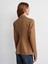 60774 Fitted Kesim Vatkalı Blazer-Camel 2