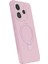 Resveq Newface Xiaomi Redmi Note 14 4g Regal Magsafe Standlı Kapak - Açık Pembe 2
