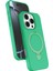 Resveq Newface Apple Iphone 16 Pro Regal Magsafe Standlı Kapak - Yeşil 1