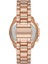 Zarif ve Şık Özel Tasarım Roma Rakam Detaylı Metal Bayan Kol Saati (Rose) ( Lisinya ) 2