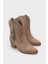 Süet Çekmeli Kadın Kovboy Bot 6