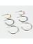 Resveq 6lı Kalın Boş Halka-Gümüş Rengi 5
