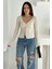 Kadın Düğme Detaylı Fit Triko Bluz – Zarif & Modern Stil 1