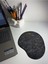 Siyah Mermer Desenli Bilek Destekli Mouse Pad 1