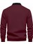 Erkek Retro Renk Bloklu Pamuklu Gömlek Yaka Sweatshirt 4