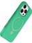 Resveq Newface Apple Iphone 16 Pro Max Regal Magsafe Standlı Kapak - Yeşil 3