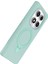 Resveq Newface Xiaomi Redmi Note 14 Pro 5g Regal Magsafe Standlı Kapak - Su Yeşili 4