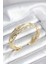 Gold Renk Pirinç Vintage Kadın Bileklik - Lisinya 1