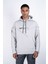 Erkek Regular Fit Kapüşonlu Omuz Detaylı Baskılı Sweatshirt 2