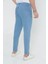 Erkek Likralı Jean Boyfriend Denim Açık Mavi Kot Pantolon 4