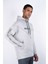 Erkek Regular Fit Kapüşonlu Omuz Detaylı Baskılı Sweatshirt 6