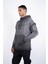 Erkek Regular Fit Kapüşonlu Omuz Detaylı Baskılı Sweatshirt 2