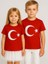 Çocuk Ay Yıldız Baskılı Yarım Kollu Pamuklu T-Shirt 1