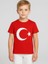 Çocuk Ay Yıldız Baskılı Yarım Kollu Pamuklu T-Shirt 2