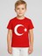 Çocuk Ay Yıldız Baskılı Yarım Kollu Pamuklu T-Shirt 4