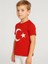 Çocuk Ay Yıldız Baskılı Yarım Kollu Pamuklu T-Shirt 5
