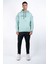 Erkek Regular Fit Kapüşonlu Omuz Detaylı Baskılı Sweatshirt 3