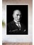 Metal Baskılı Atatürk Koleksiyonu Tablo No 5 - 15 cm x 20 cm 1