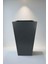 Zenith 60 cm Dikey Metal Antrasit Saksı - İç ve Dış Mekan Modern Dekoratif Saksılık (60x35/25 cm) 1