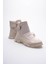 Kadın Deri Bot Paraşütlü Cırtlı Bej Norea 1