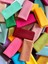 Renkli Düz %100 Pamuk Kumaş Seti – 50 Adet 20X20 cm Patchwork ve Dikiş Için 3