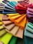 Renkli Düz %100 Pamuk Kumaş Seti – 50 Adet 20X20 cm Patchwork ve Dikiş Için 4