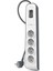 Surgemaster 4'lü Priz, Yüksek Gerilim Korumalı (2 M Kablo) Beyaz/gri BSV400VF2M 2