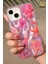 iPhone 11 Kılıf Hologramlı Pembe Yengeç Mercan Desenli Darbe Emici Kamera Korumalı Silikon 1