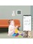 Isı ve Nem Ölçer Termometre Bluetoooth Bağlantılı Termometre LCD Ekranlı Isı Nem Ölçer, Ios/ ile Uyumlu,çucuk,bebek,ev Vs. Için, Beyaz 3