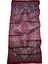 Retro Etnik Desen Pamuk Soft Şal Bordo 3