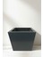Zenith 30 cm Modern Kare Konik Saksı - İç ve Dış Mekan Dekoratif Metal Saksılık (30x35/30 cm) 1